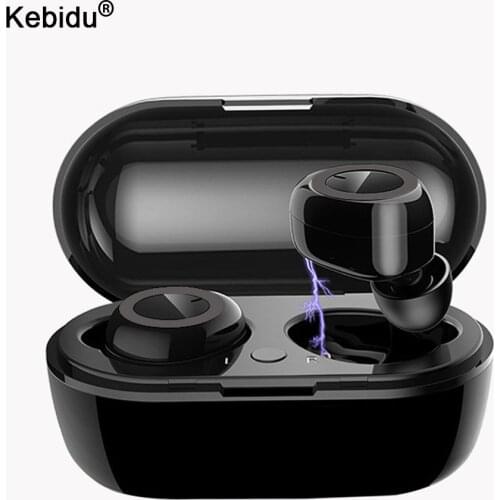 TWS 5.0 Bluetooth Earphones Fingerprint Touch Wireless Earbuds HD Stereo Wireless Headphones Noise Cancelling Gaming Headset