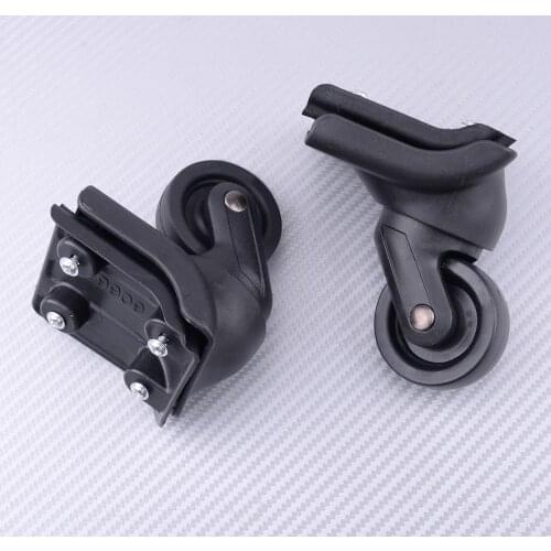 Luggage Suitcase 360 Spinner Wheels Spare Swivel Caster Replacement W044 with Screw Black ABS