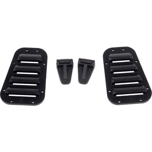 Black Plastic Intake Grille Cover & Engine Cover Hinge for 1:10 RC Crawler Car TRAXXAS TRX4 TRX-4