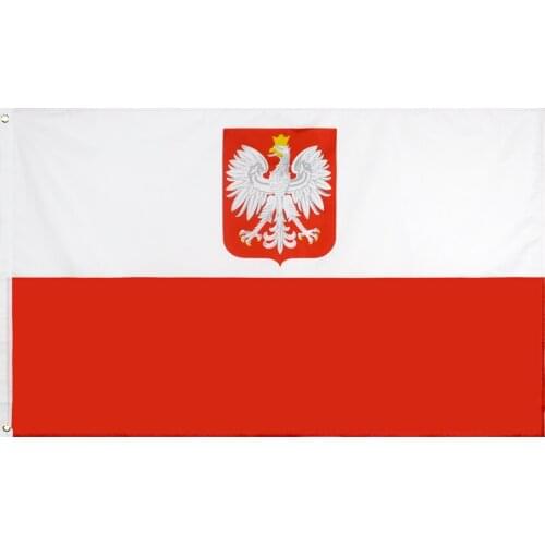 90x150cm Poland Emble Flag For Decoration