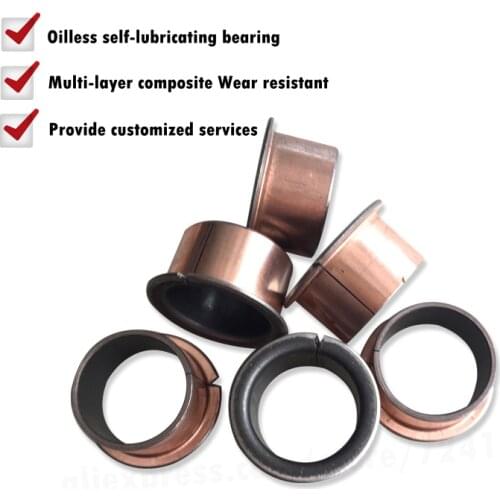 SF-1F 18150 18170 18200 18250 20100 20120 20150 20200 Flange Self Lubricating Composite Bearing Bushing Sleeve Oil free Sliding