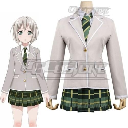 Cosplay Costume Anime Bang Dream! Aoba Moca Afterglow Dresses Christmas Halloween Free shipping CG468