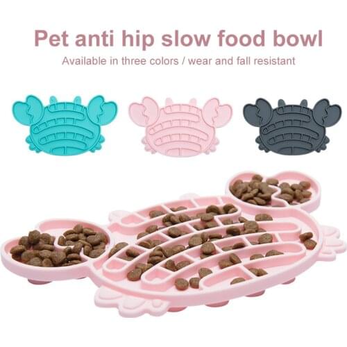 Mat For Dogs Cats Slow Food Bowls New Pet Dog Feeding Food Bowl Silicone Dog Feeding Lick Pad Dog Slow Feeders Treat Dispensing