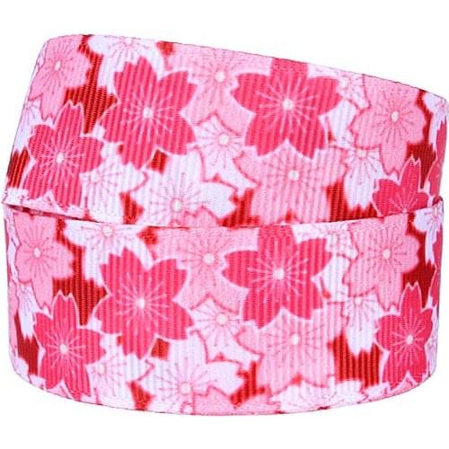 FLRA Ribbon Flower printed grosgrain cheer bow ribbon
