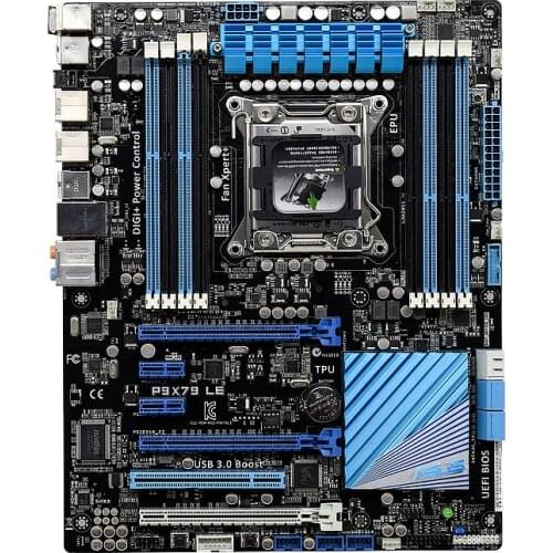 ASUS P9X79 PC Desktop X79 X79M PC Motherboards 2011 Socket LGA 2011 Core i7 PC USB3.0 DDR3 PC Motherboars set