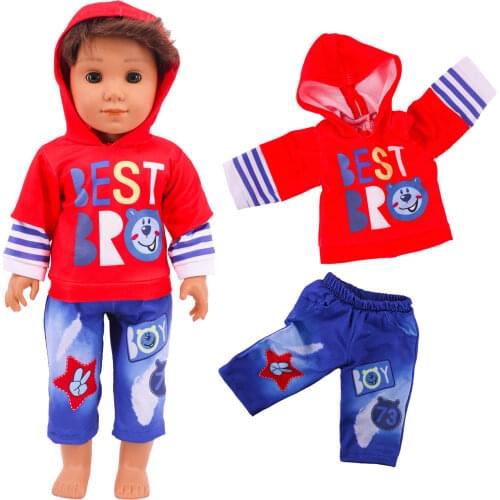 Leopard Print And Camouflage 4-Piece Suit Fit 18 Inch American Doll & 43cm Born Baby Doll & 40cm Nenuco & Our Generation,Girl