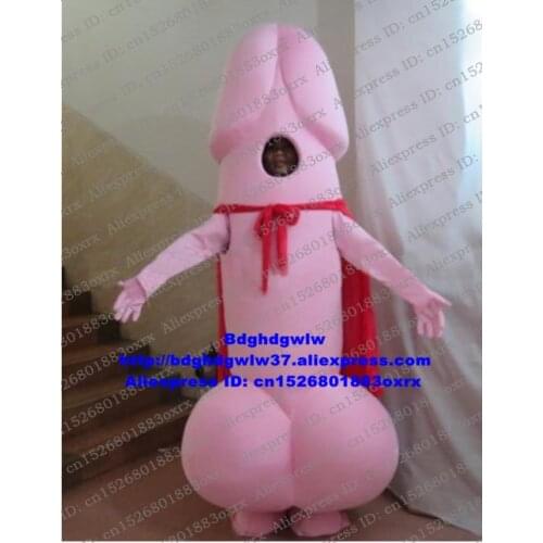 New Penis Membrum Phallus Mascot Costume Adult Cartoon Character Outfit Suit Showtime Stage Props Cute Lovable zx2923