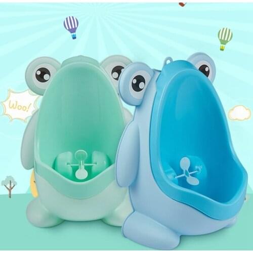 Baby Boy Urinal Infant Toddler Cartoon Frog Wall-Mounted Hook Potty Toilet Training Stand Vertical Boys Pee Toilet
