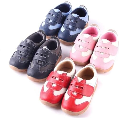 Antislip girls comfortable genuine leather toddler kids sports shoes sneaker