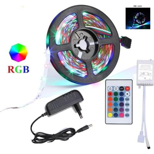 RGB LED Strip 5050 DC 12V 5m 10m 15m 20M Bluetooth Flexible Diode Tape Ribbon Fita Tira LED Light Strips With Remote + Adapter f