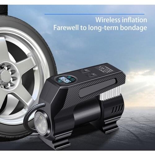 Universal Portable Car Air Electric Tire Inflator 12V Digital Compressor Auto Tyre Pump for Automobile Motorcycle Bike Bicycle