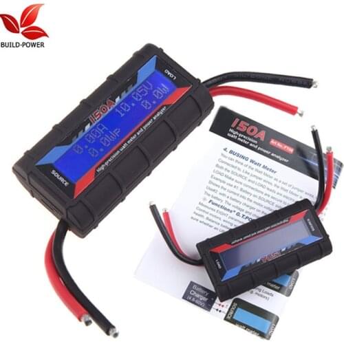 Build Power Current Power Analyzer 150A RC High Precision Power Analyzer & Watt Meter W/ Backlight LCD