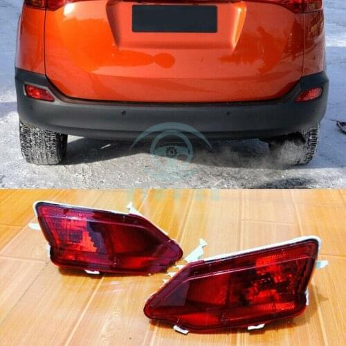 For Toyota Rav4 2014-2015 High quality Rear Fog Lamps LH+RH Red Light Assembly Refit Car 2pcs