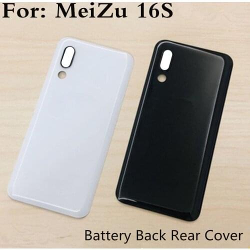 Battery Back Rear Cover Door Housing For MeiZu 16S Battery Cover repair For MeiZu 16S No Camera Lens back shell Replacement