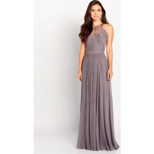 Hot Sale Charming Beading Jewel Neckline Chiffon Mother of the Bride Dresses Sleeveless Wedding Party Gowns Pleating 2020