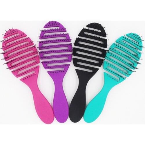 1pcs wet brush Comb tool barber Hair Brush Hair Styling Tools Anti Tangle Anti-static Head Massage Hairbrush Magic Comb
