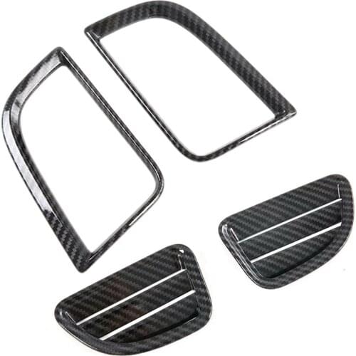 2 Pairs Car Accessories: 1 Pair Car Air Conditioning Vent Outlet Cover & 1 Pair Front Upper Air Vent Outlet Cover