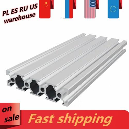 2080 Aluminum Extrusion Profile Length 100mm-550mm European Standard Anodized For CNC 3D Printer Parts