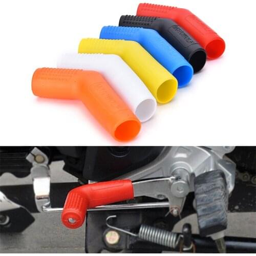 3/4" Rubber Clips Shift Sock Motorcycle Gear Shoe Protector - Sport Bike Accessory black Fits shifters up to wide and 2" long