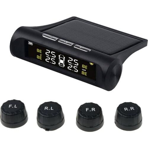 4 sensors car tire pressure alarm TPMS Digital display auto tyre pressure tester leak warning tire presssure monitoring system