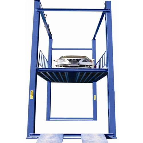 Double plate chain 4 post car lift use for car lift post cargo lift with anti-drop device lift height 1-12m