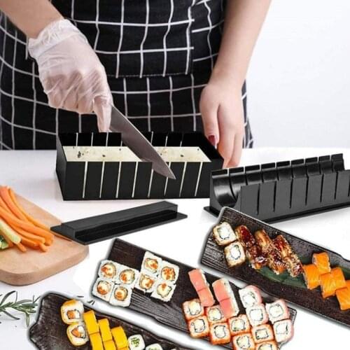Sushi mold 10 piece set rice ball making mold seaweed sushi implement five in one sushi tool