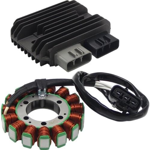Motorcycle Stator Coil + Regulator Rectifier Set For Kawasaki ZX600 Ninja ZX6R ZX-6R ZX1000 ZX10R ZX-10R 21003-0083 21066-0731