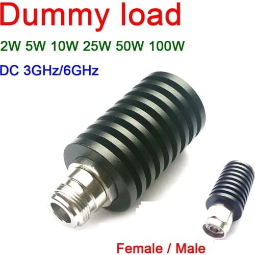 DYKB RF Coaxial dummy load N-Type 2W 5W 10W 25W 50W 100W DC 0-3GHz Base station dummy load Male female
