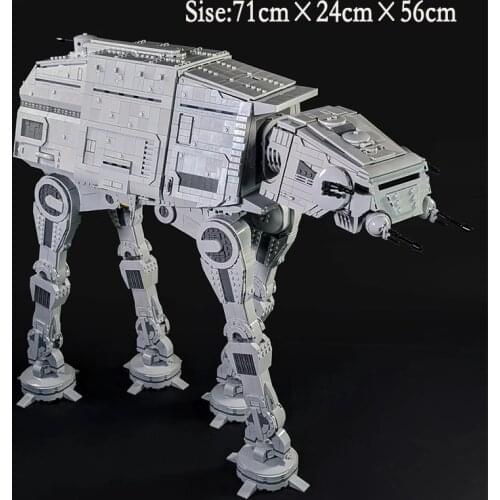 MOC Building Blocks Compatible With Star Plan UCS AT-AT Instructions Minifig Scale Wars Walker MOC Bricks Gifts Toys For Kids