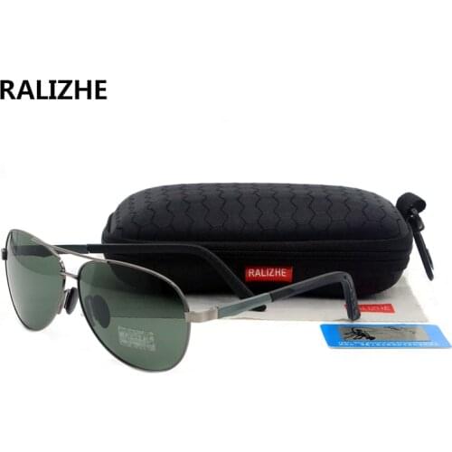 RALIZHE 2019 New Arrivals Men Male Metal Classic Polarized Sunglasses Goggles UV400 Luxury Designer Sun Glasses Driving Eyewear