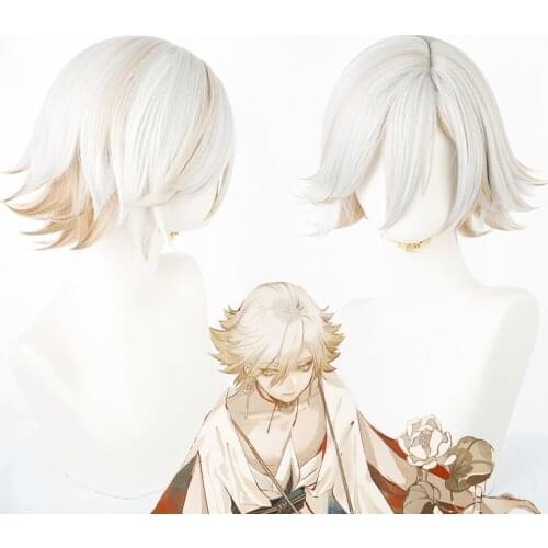 Game Onmyoji Asura Sakro Devanam indrah Cosplay Wig Short Synthetic Hair Sakro Devanam Indrah Cosplay CS668