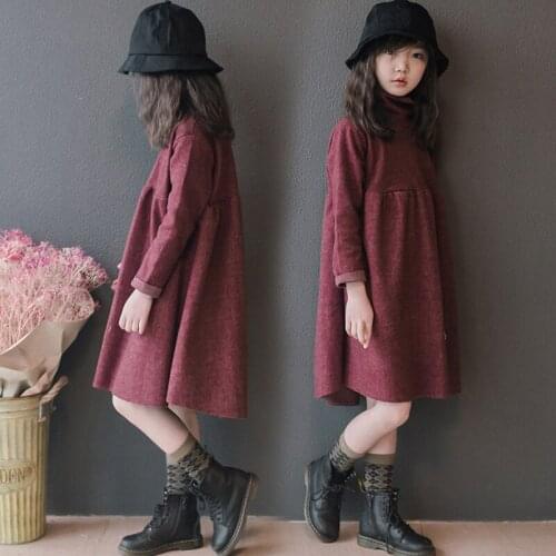Girl Dress 2019 Autumn and Winter Kids Leisure Dress Loose Princess Girls Dress Fashion Children Girls Clothes RT662