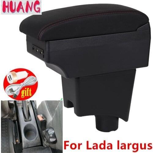 Armrest for Lada Largus 2012~2019 car arm rest central console leather storage box ashtray accessories car styling m2