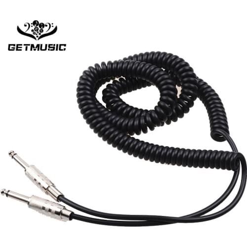 Electric Acoustic Guitar Bass Shielding Wire Spring 6.5mm Instrument Audio Cable 5M