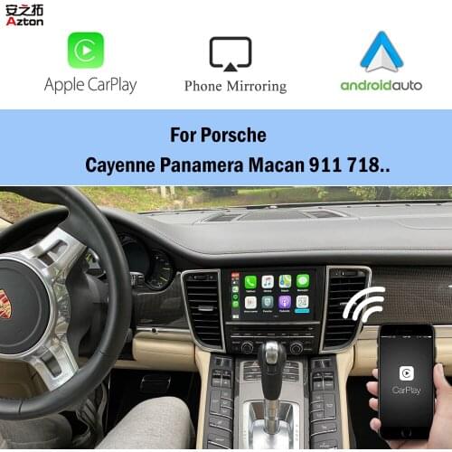 IOS Apple CarPlay Android Auto For Porsche Cayenne Panamera Macan 911 718 PCM 3.0 CDR 3.1 PCM 3.1 PCM 4.0 Radio Car-Play Module