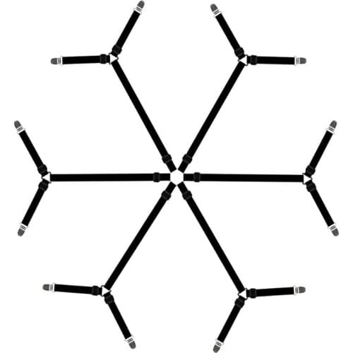 Adjustable 6 Straps/8 Straps Bed Sheet Clip Quilt Holder Straps Elastic Sheet Fastener Suspenders Band Mattress Fixing