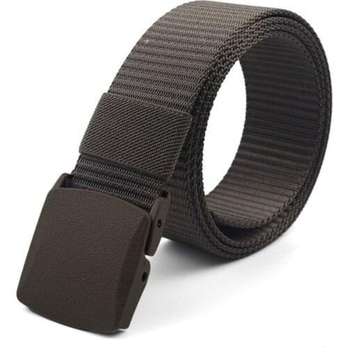 New Fashion Unisex Plain Webbing Mens Boys Waist Belt Waistband Casual Multicolor Rainbow Colorblock Canvas Belt