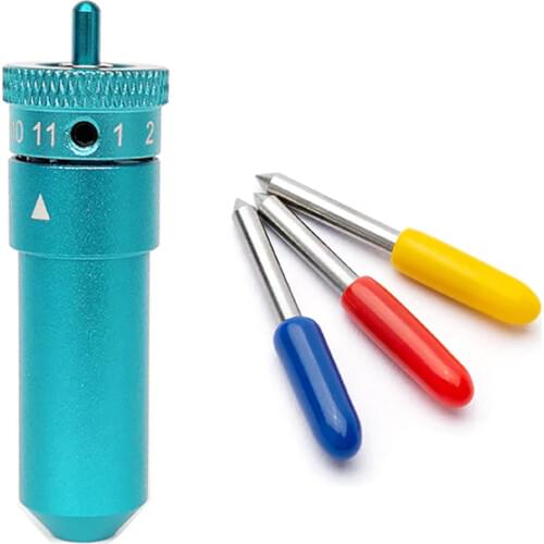 1pc Graphtec Silhouette Cameo Blade Holder +15Pc Roland Blades Set Vinyl Cutter Cutting Plotter 30 45 60 Degree Accessories Tool