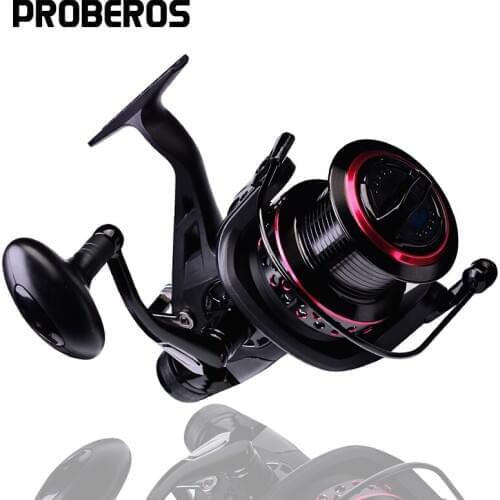 PROBEROS Fishing Reel 12kg-24kg Drag Carp Front and Rear Drag System Freshwater Spinning Reel 3000-8000 Series