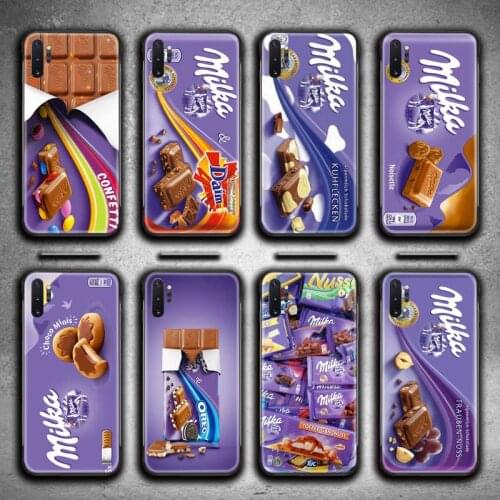 Chocolate Milka Box Phone Case For Samsung Galaxy Note20 ultra 7 8 9 10 Plus lite M51 M21 J8 Plus 2018 Prime
