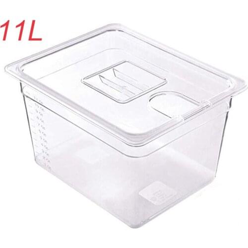 Sous Vide Container Steak Machine Container with Lid Water Tank Bath for Circulator Sous Vide Culinary Immersion Slow Cooker