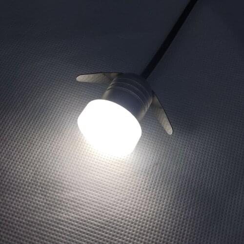 220V Mini Led Spotlight 1w 26mm 140lm 80ra Mini Led Spotlight For Cabinet Showcase Stair Display Spot Lighting 3 Watts