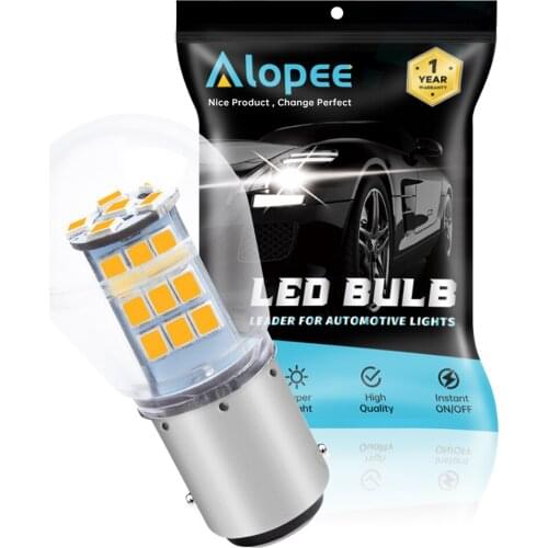 Super Bright 1157 2057 2357 7528 BAY15D P21/5W 33SMD Yellow/Amber LED Bulb Car Turn Signal Light Blinker Parking Light 10-24V DC