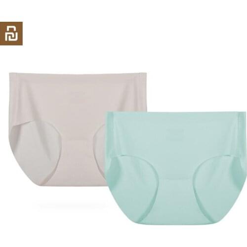 Xiaomi COTTONSMITH One piece nude womens one-size panties 2 pieces, non-marking, breathable, active printing and dyeing
