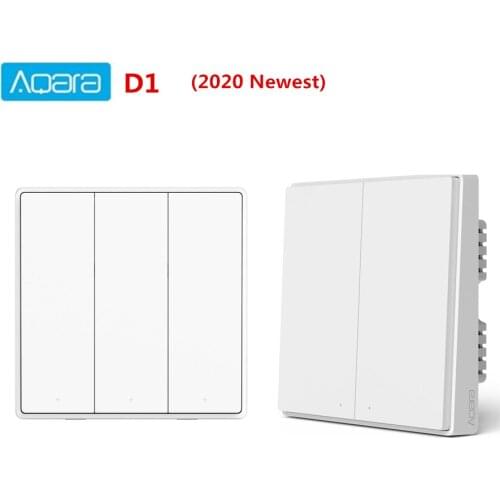 Aqara Smart Wall Switch D1 Zigbee Wireless Light Switch 3 button key with Neutral Voice Control For Xiaomi mijia mi home homekit