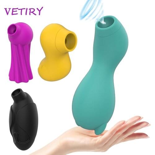 VETIRY Clit Vagina Sucking Vibrators Female Masturbator Nipple Massager Sex Toys for Women Blowjob Clitoris Stimulator 7 Speeds