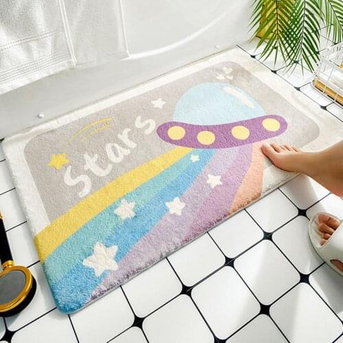 Home Entrance Door Mats Bathroom Absorbent Non-slip Mats Bedroom Kitchen Door Mats Toilet Toilet Carpets Kitchen Rugs Furry Rug
