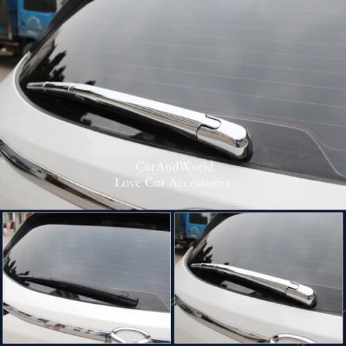 For Mazda CX-5 CX5 2017 2018 Rear Wiper Cover Tail Windshield Windscreen Wiper Protector Trims ABS Chrome Car Accessories