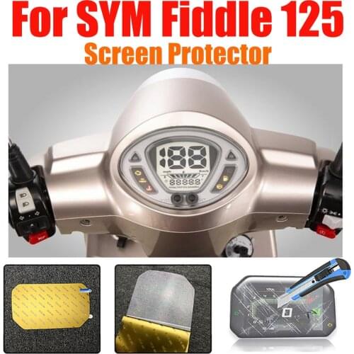 For SYM Fiddle 125 Fiddle Fiddle125 Motorcycle Accessories Cluster Scratch Protection Film Tachometer Screen Protector