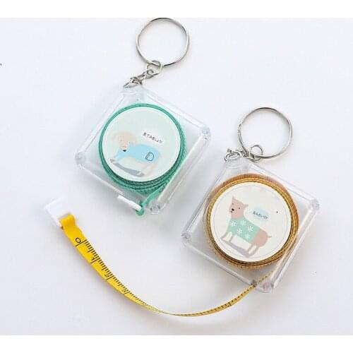 1pcs New Carton 60" 150cm Soft Fabric Cloth Tape Measure Ruler Dual Sided SAE & Metric dog cat pattern